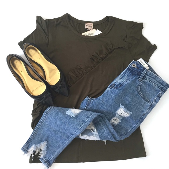 JW Signature Denim - JW Signature Distressed Boyfriend Jeans